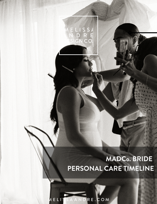 Bride Personal Care Timeline